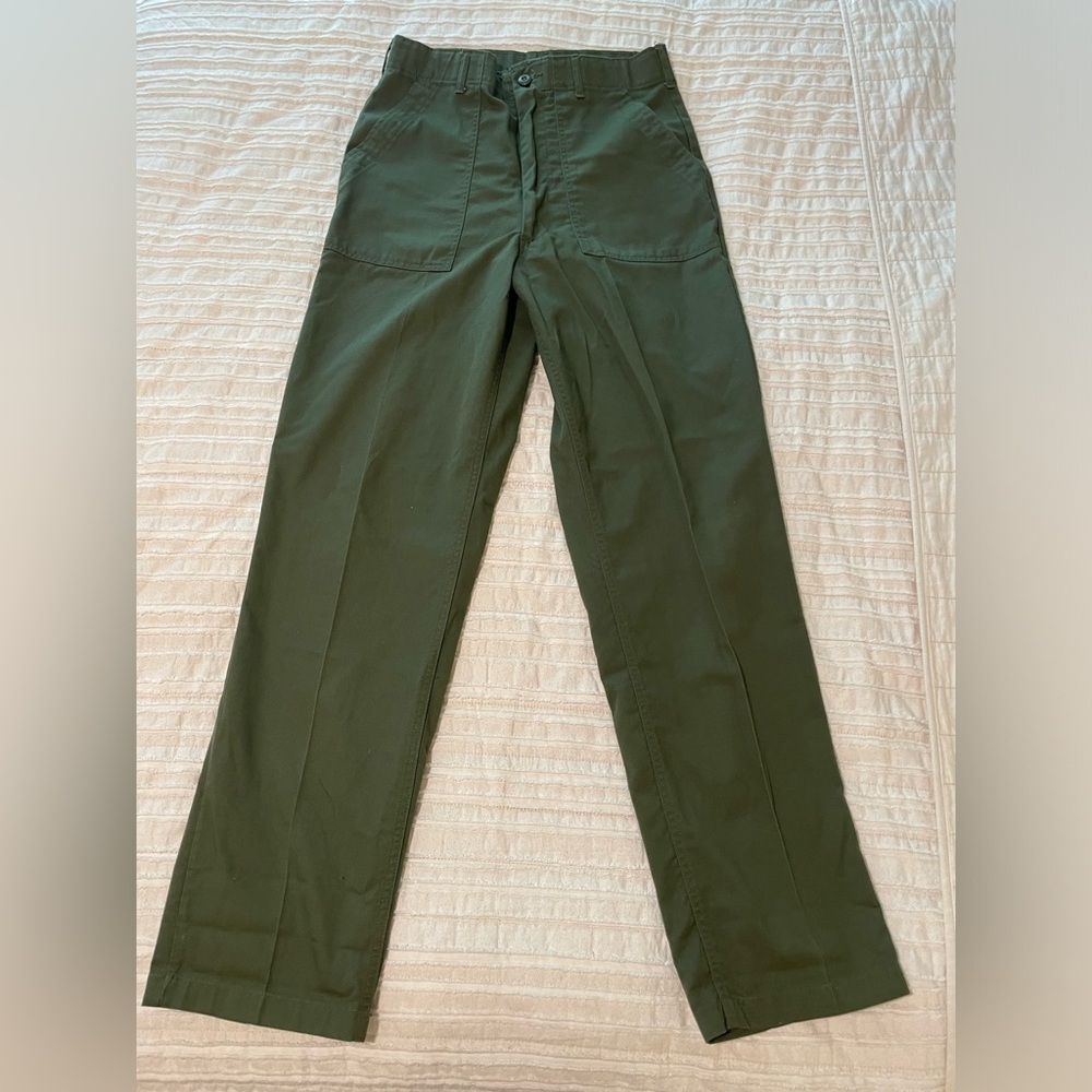 Vintage Army Fatigues - OG 507 - Olive Drab 32x36